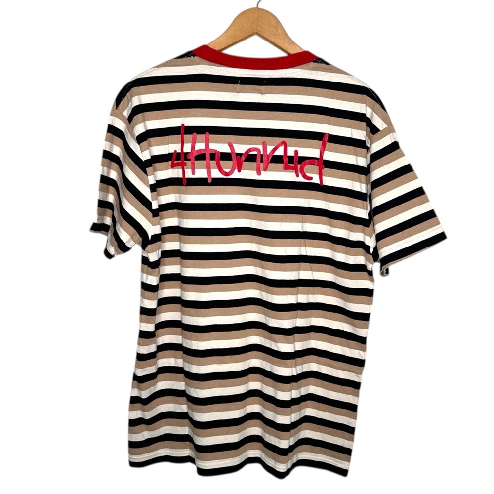 4hunnid YG Striped Tee Shirt - Picture 4 of 6